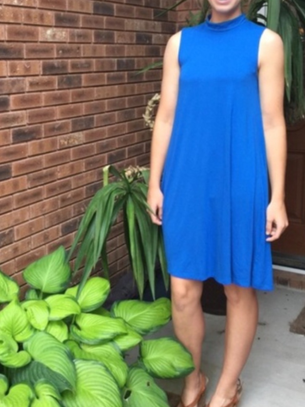 NEW! {Charming Charlie} Sky Blue Trapeze Dress